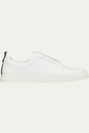 Pierre Hardy Laceless Leather Low-Top Sneakers