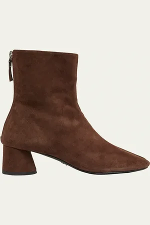 Proenza Schouler Glove Suede Block-Heel Ankle Boots