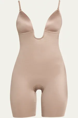 Spanx Shape Suit Your Fancy Plunge Low-Back Mid-Thigh Bodysuit