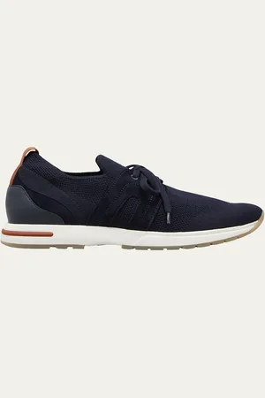 Loro Piana Knit Lace-Up Runner Sneakers