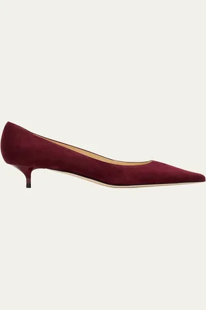 Jimmy Choo Amelia Suede Kitten-Heel Pumps