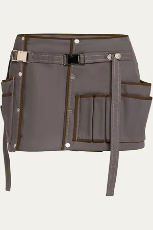 Jane Wade Denim Tool Belt Mini Skirt