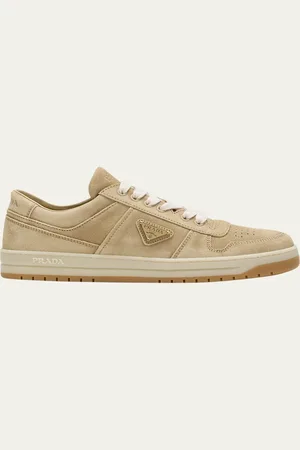 Prada Downtown Suede Low-Top Sneakers