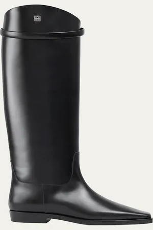 Totême Square-Toe Leather Riding Boots