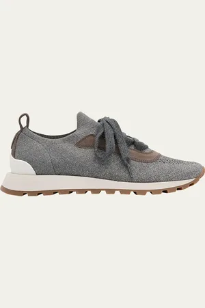 Brunello Cucinelli Knit Monili Runner Sneakers