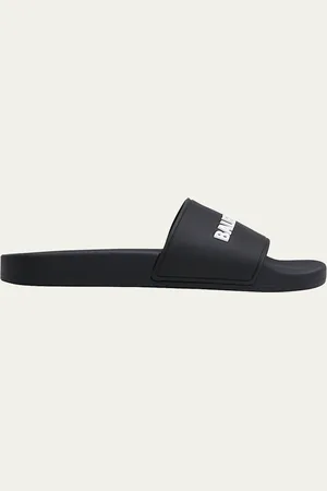 Balenciaga Logo Rubber Pool Slides
