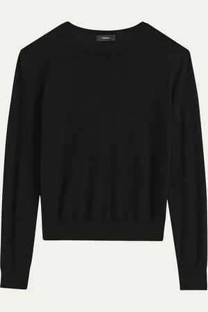 THEORY Regal Merino Wool Knit Crewneck Top