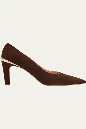 GABRIELA HEARST Edwina Kid Suede Pumps