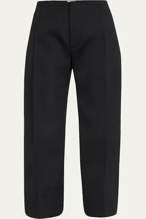 Bottega Veneta Cropped Wool Flare Pants
