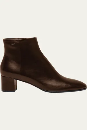 santoni Halfrida Napa Zip Ankle Booties
