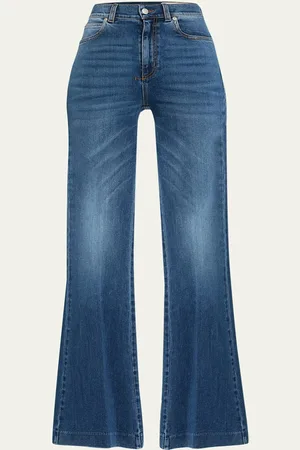 Alexander McQueen Boot-Cut Leg Denim Pants