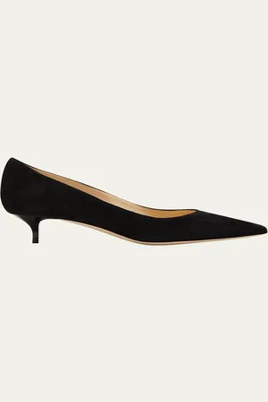 Jimmy Choo Amelia Suede Kitten-Heel Pumps