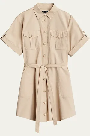 RAG&BONE Roxanne Short Sleeve Mini Utility Dress