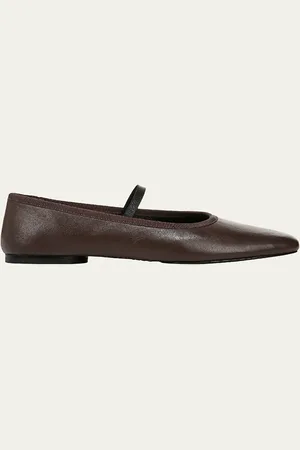 Vince Vivian Leather Mary Jane Ballerina Flats