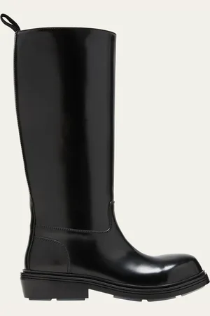 Bottega Veneta Leather Tall Fireman Boots