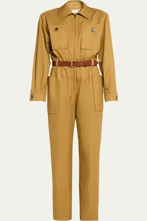 Saint Laurent Cargo Pocket Zip Front Jumpsuit