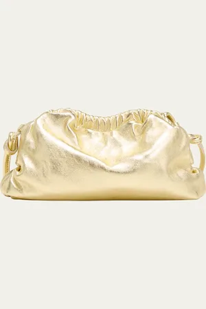 Mansur Gavriel Cloud Mini Metallic Leather Clutch Bag