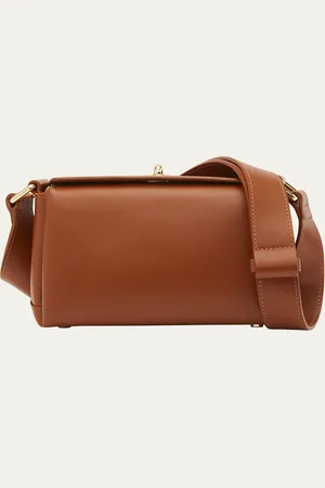 Plan C Mini Turn-Lock Leather Shoulder Bag