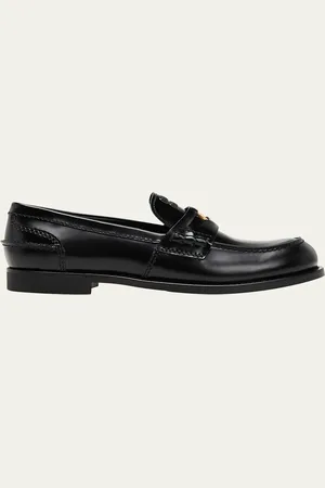 Miu Miu Leather Penny Loafers