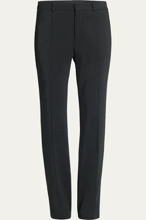 Saint Laurent Stretch Gabardine Straight-Leg Trousers