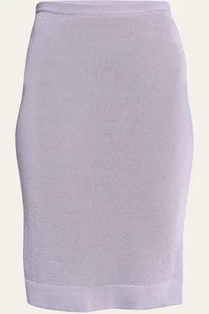 Saint Laurent Sheer Knit Pencil Skirt