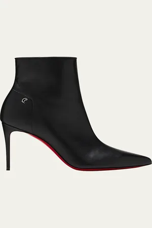 Christian Louboutin Sporty Kate Leather Red Sole Booties