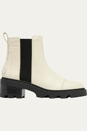 sorel Joan Now Leather Chelsea Ankle Boots