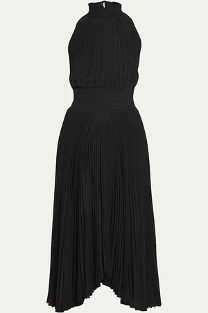 A.L.C. Renzo Pleated Halter Dress