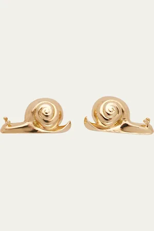 Brent Neale 18K Yellow Snail Stud Earrings