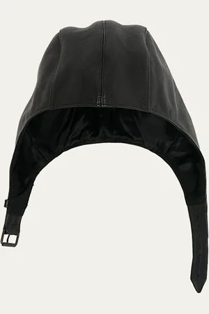 Saint Laurent Leather Aviator Hat