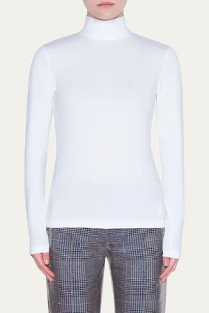 AKRIS Turtleneck Long-Sleeve Modal-Stretch Top