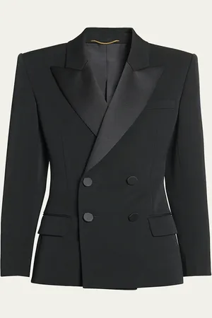 Saint Laurent Fitted Tuxedo Blazer Jacket