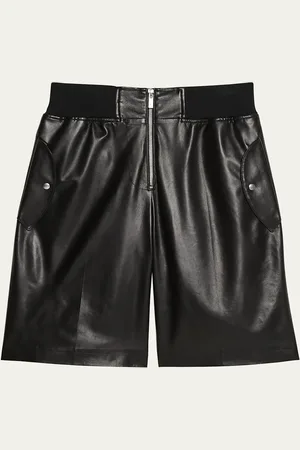 Helmut Lang Leather Bomber Shorts