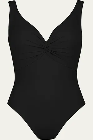 Karla Colletto Twist V-Neck Bodysuit