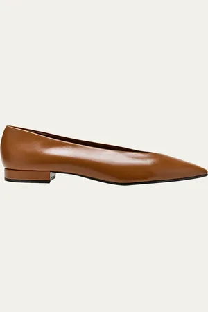 Loro Piana Rebecca Calfskin Ballerina Flats