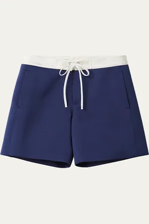 Miu Miu Colorblock Drawstring Low Rise Shorts