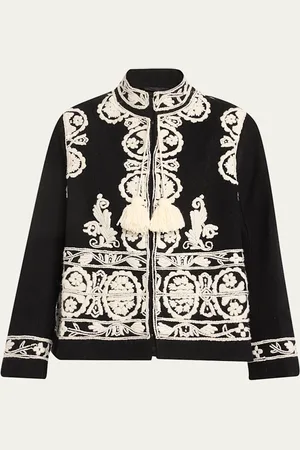 BODE Estate Tassel Embroidered Wool Jacket
