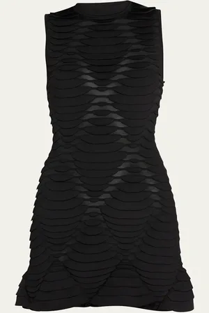 Alaïa 3-D Python Diamond Motif Dress