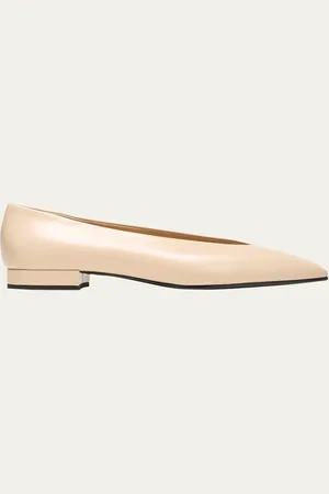 Loro Piana Rebecca Calfskin Ballerina Flats