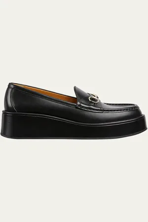 Gucci Idle Leather Bit Platform Loafers