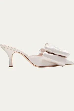 Loeffler Randall Margot Satin Bow Mule Pumps