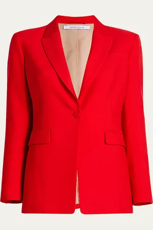 Another Tomorrow Single Button Blazer Jacket