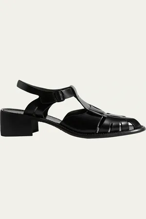 Hereu Pesca Leather Heeled Fisherman Sandals