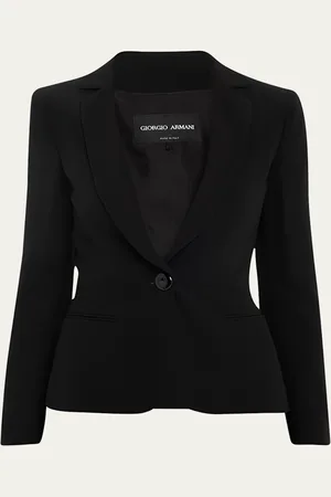 Giorgio Armani Cady Tailored Blazer Jacket
