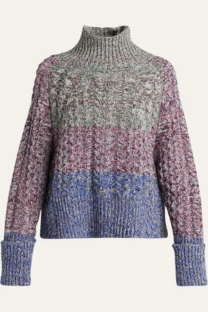 Golden Goose Journey Cable-Knit Turtleneck Sweater