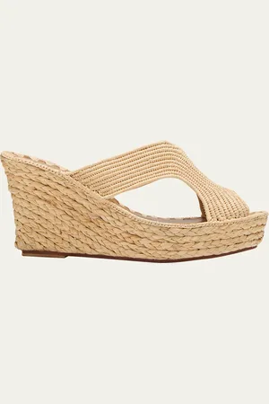 Carrie Forbes Lina Cutout Slide Wedge Sandals