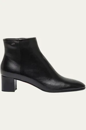 santoni Halfrida Napa Zip Ankle Booties