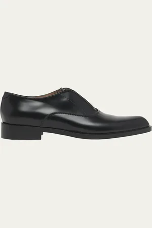 Gianvito Rossi Dover Leather Slip-On Loafers