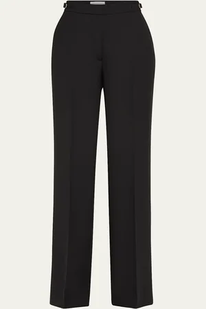 GABRIELA HEARST Vesta Wide-Leg Pants with Belted Detail