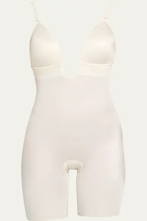 Spanx Shape Suit Your Fancy Plunge Low-Back Mid-Thigh Bodysuit